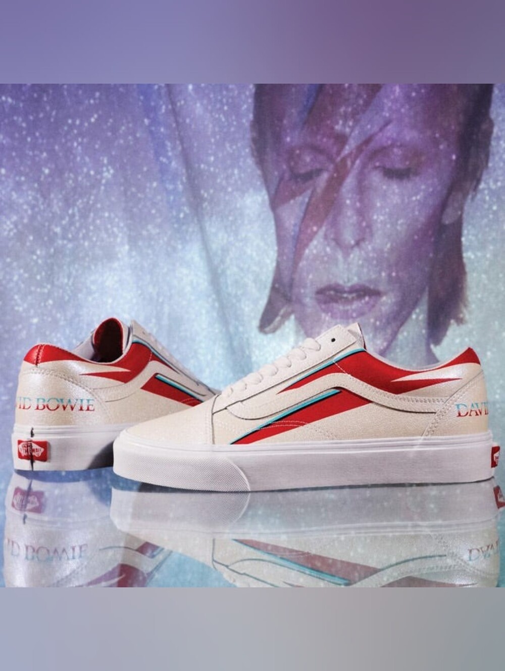 David Bowie x Vans Aladdin Sane Low-Top Sneakers Ziggy Stardust